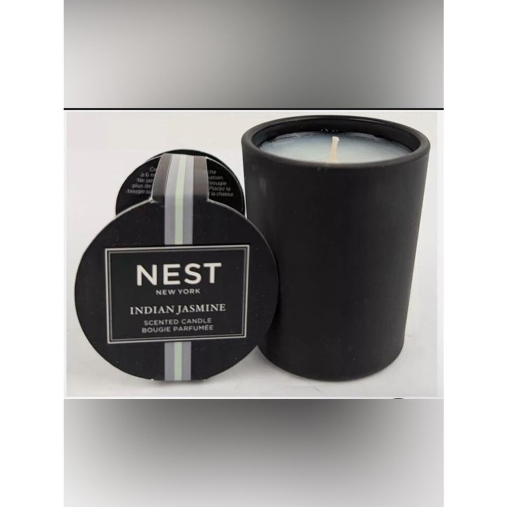 Nest Indian Jasmine Scented Candle - NEW 2 PACK Black Ceramic - Picture 7 of 8